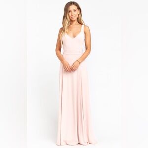 Show Me Your Mumu Jenn Pink Sleeveless V Neck Maxi Dress